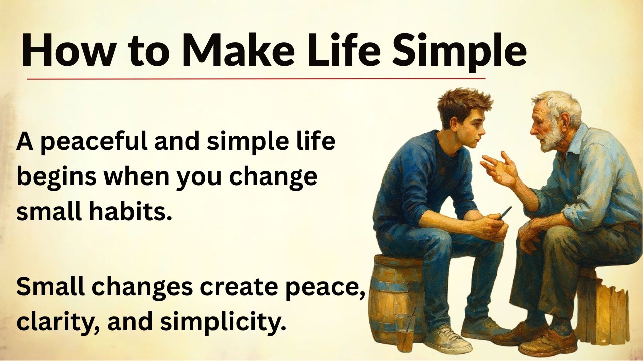 How to Make Life Simple || Learn English Through Motivational Video || Improve Your English