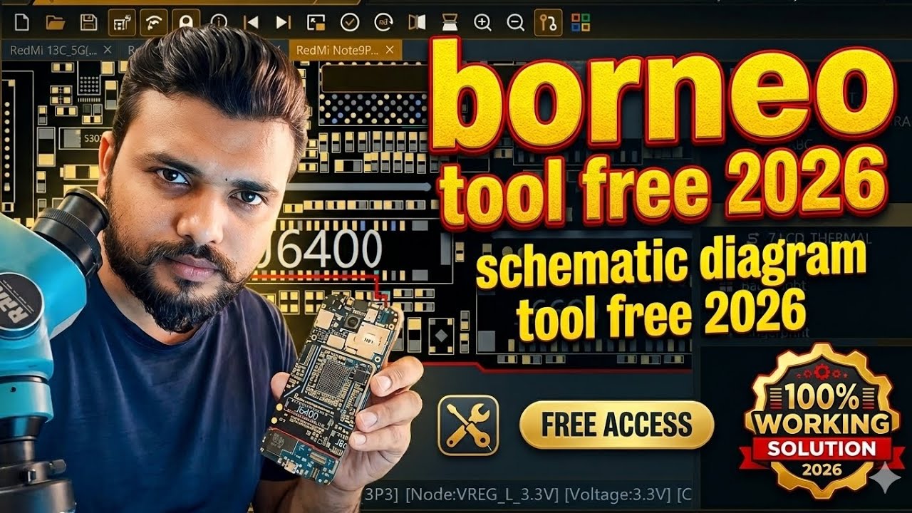 Borneo Schematic Diagram Tool Free 2026 | schematic diagram tool free 2026 | Mobile Repair Tool Free