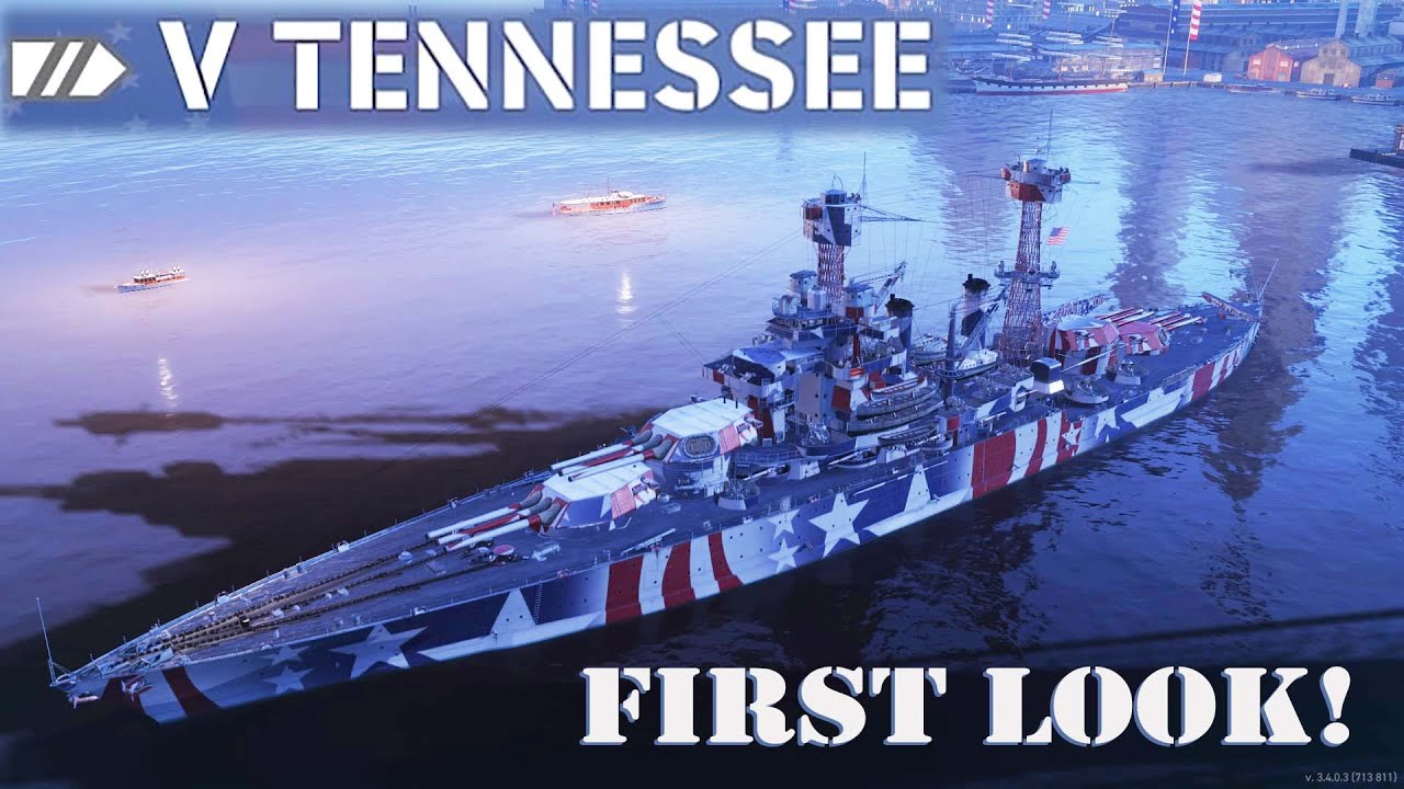 USS Tennessee Tier 5 Early Access Battleship | World of Warships Legends