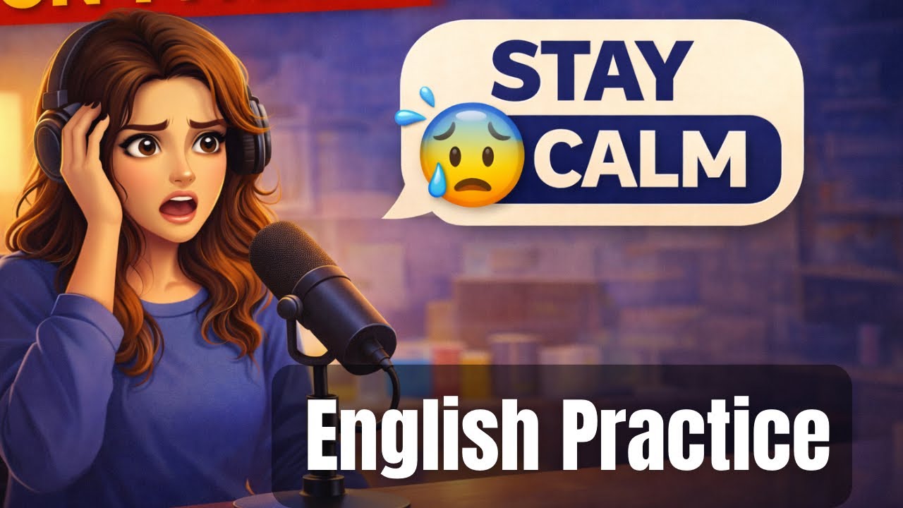 English Podcast for Easy English Conversation l How to Stay Calm Under Pressure l English Practice 