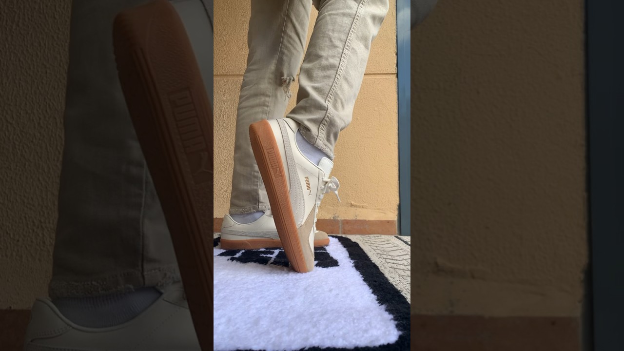 PUMA ARMY TRAINER BEIGE ON FEET
