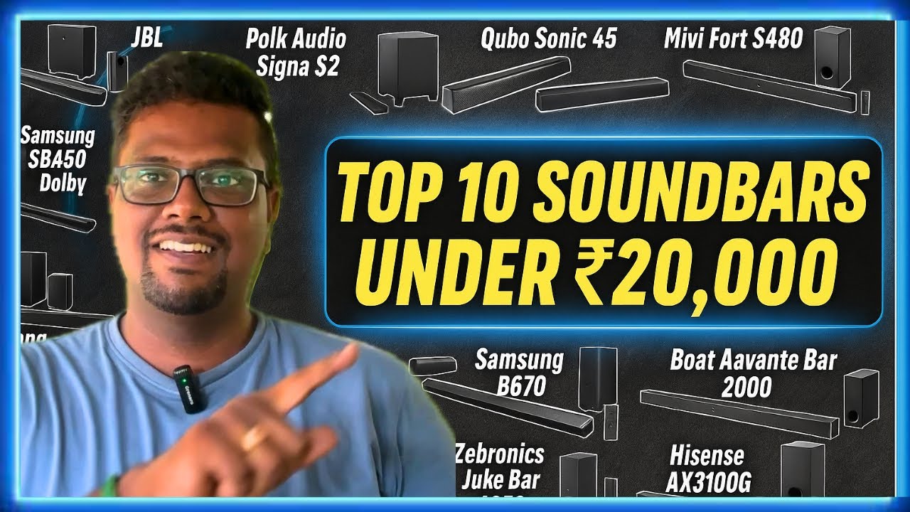 👉 Projectorகு மாசான Soundbar🔥Top 10 Under ₹20KDolby Atmos + ARC Support Amazon Great Indian Festival