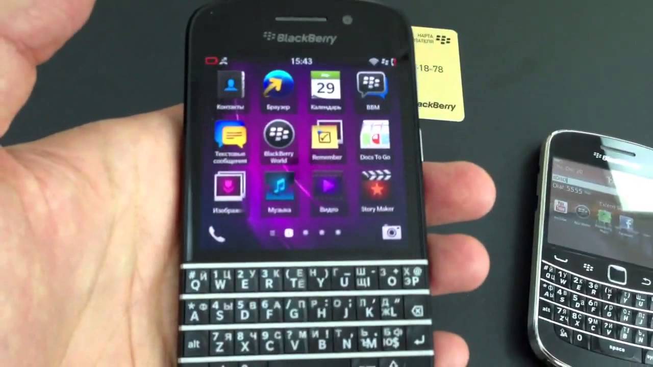 Краткий видео обзор BlackBerry Q10