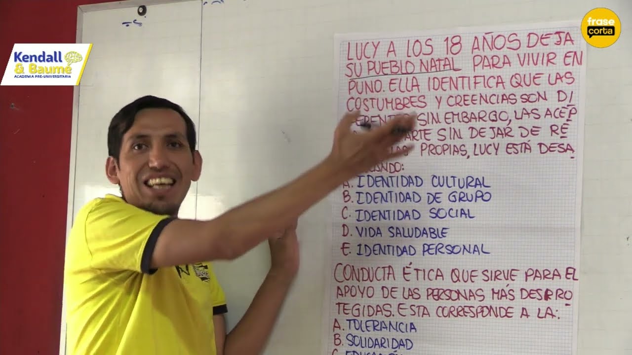 Resolución del examen de admisión a la UNSA - Ordinario I Fase 2024 (Frase Corta)
