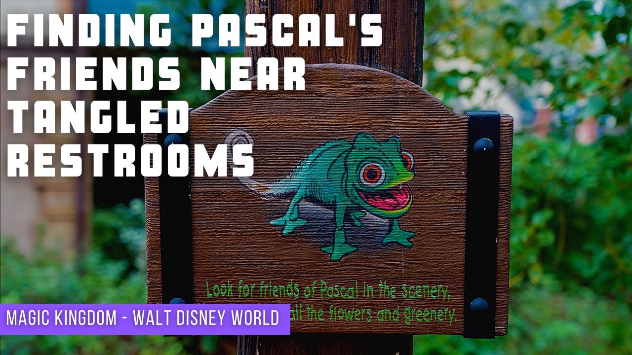 Finding Pascal's Friends near Tangled Restrooms - Magic Kingdom