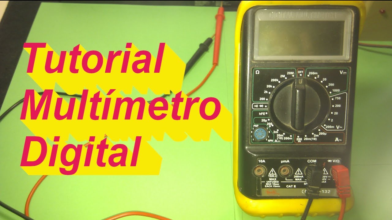 Cómo usar el MULTÍMETRO DIGITAL | Tutorial básico