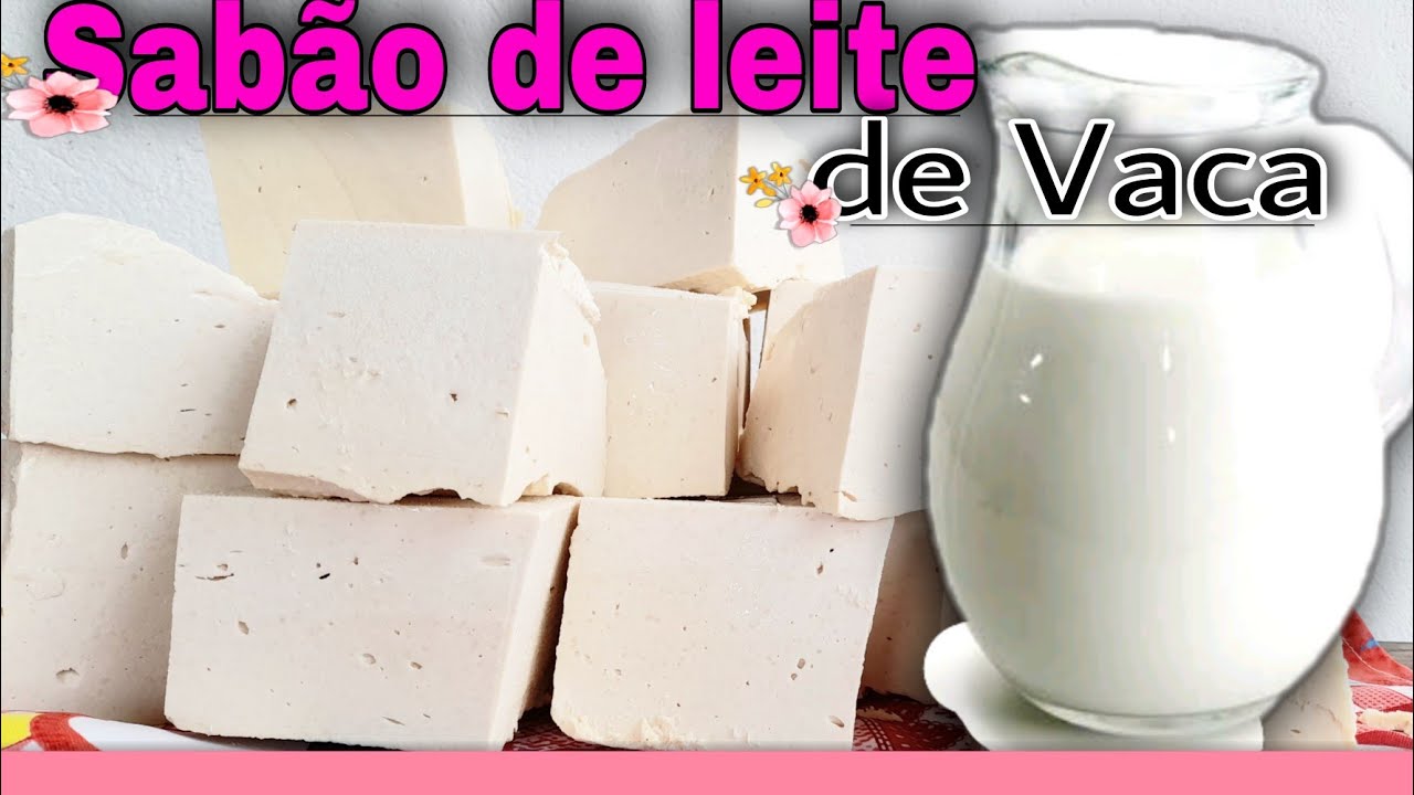 Sabão Caseiro de leite de Vaca e óleo usado ( três ingredientes)