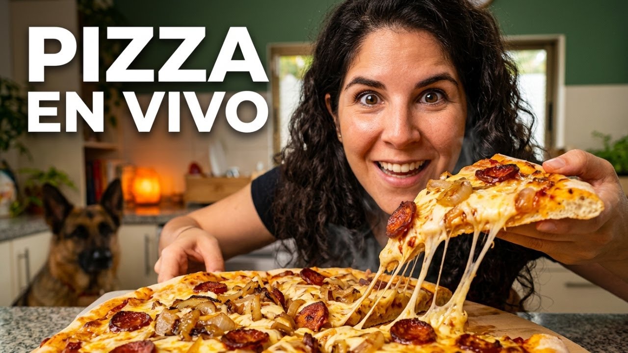 Pizza en Vivo y en Directo en la Cocina de Lili