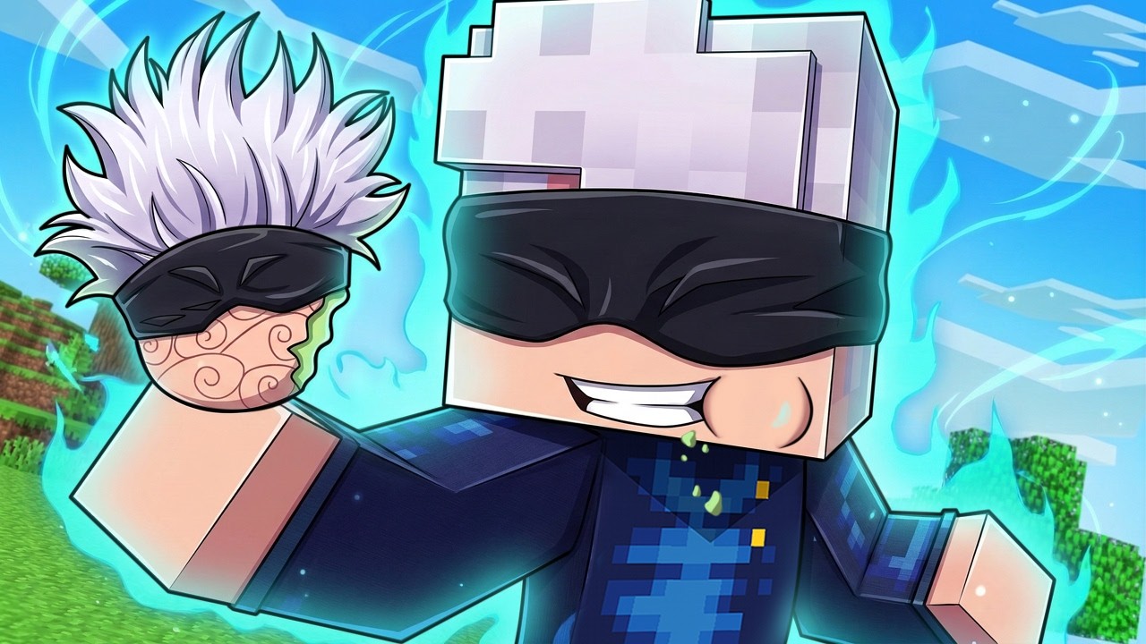 A FRUTA de SATORU GOJO no ONE PIECE Minecraft !