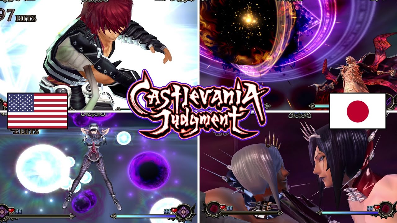 Castlevania Judgement: The most Complete Ultimate Moves Exhibition / ENG vs JPN Dub / 4K