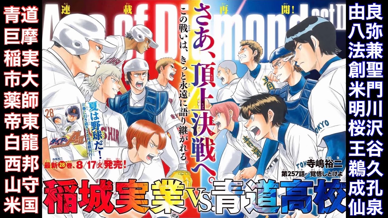 【おまたせ】ダイヤのAact2 約300人再現選手紹介(完全版)  ※字幕オンでパワプロ2021パワナンバー公開中