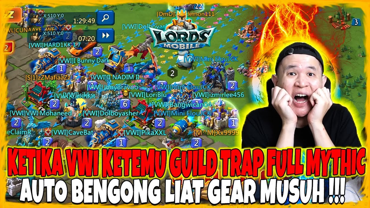 KETIKA VWI KETEMU GUILD TRAP FULL MYTHIC !! AUTO BENGONG LIAT MUSUH !!!  - Lords Mobile Indonesia