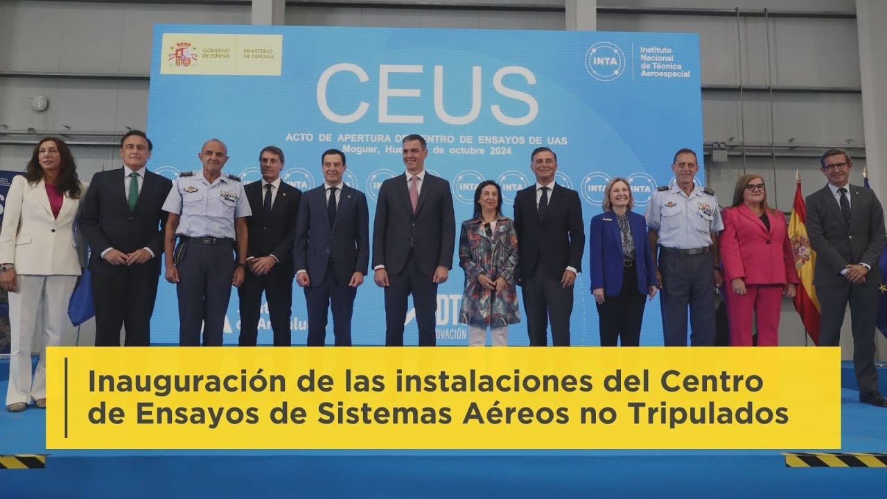 Pedro Sánchez inaugura las instalaciones del Centro de Ensayos de Sistemas Aéreos no Tripulados