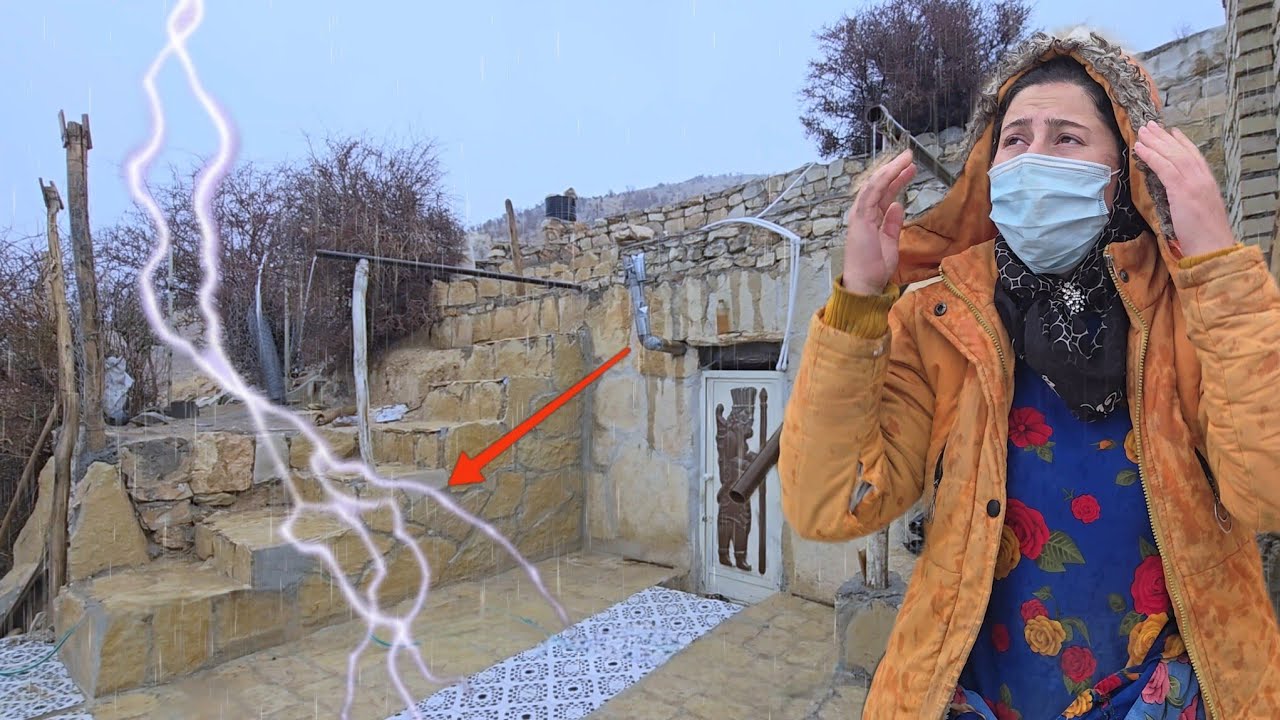 Rainstorm: The harsh conditions and resilience of a nomadic lady