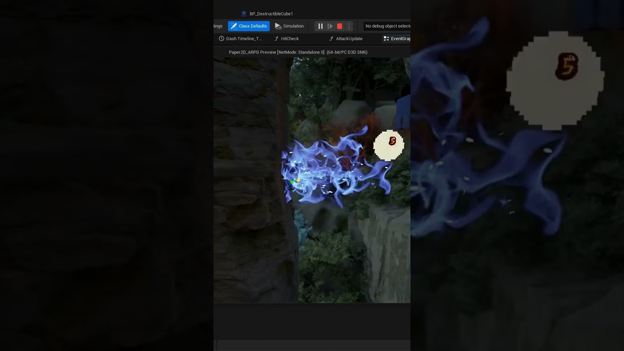 Air Attack and Dash - Unreal Engine 5  #paper2d