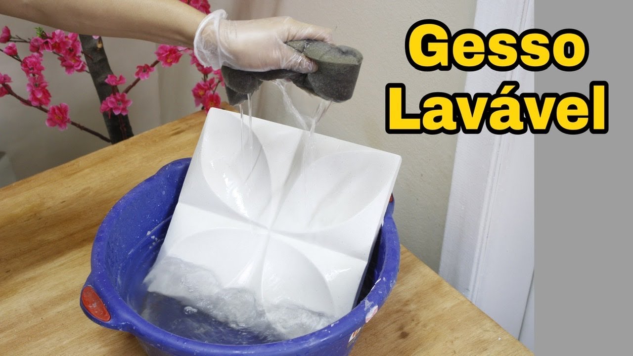 Gesso e água não combinam? ISSO É COISA DO PASSADO. Aprenda a técnica e faça você mesmo.