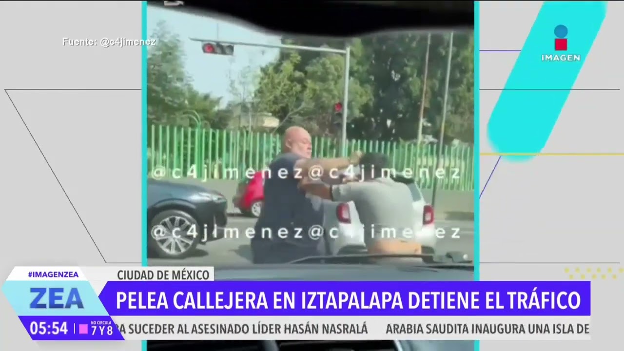 Pelea callejera en Iztapalapa detiene el tr&aacute;fico | Noticias con Francisco Zea