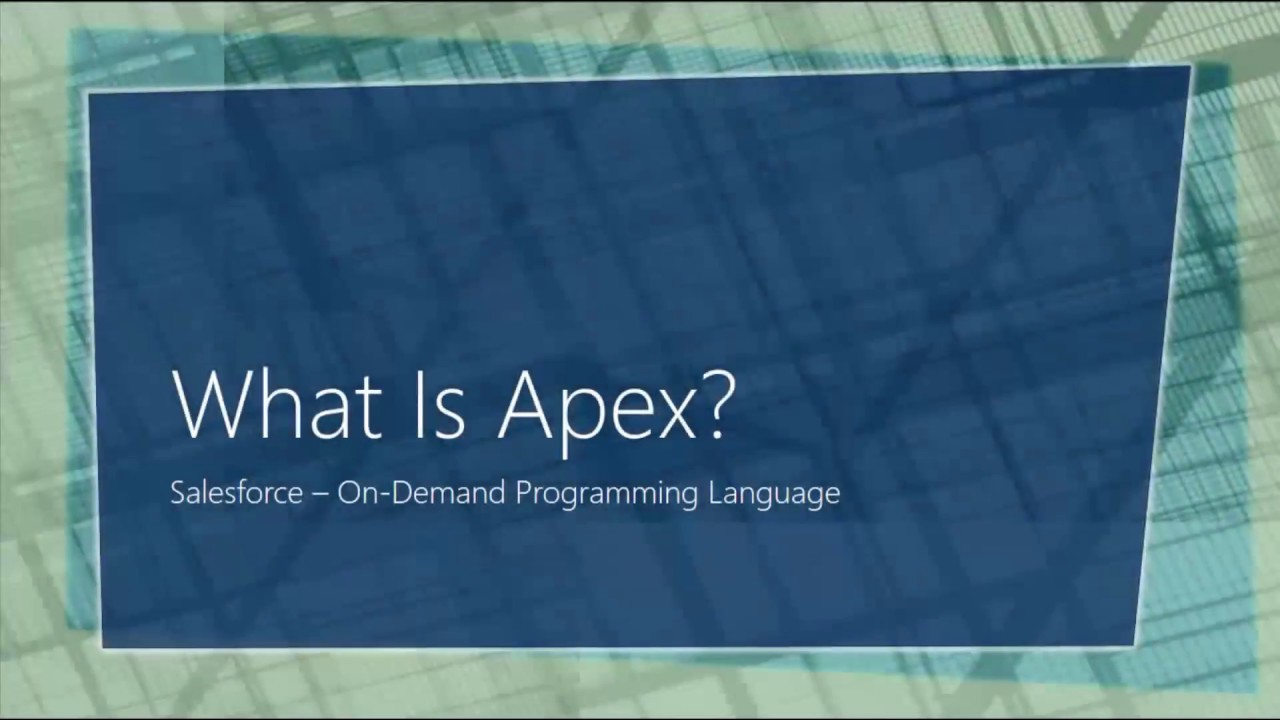 What is Apex Programming Language?