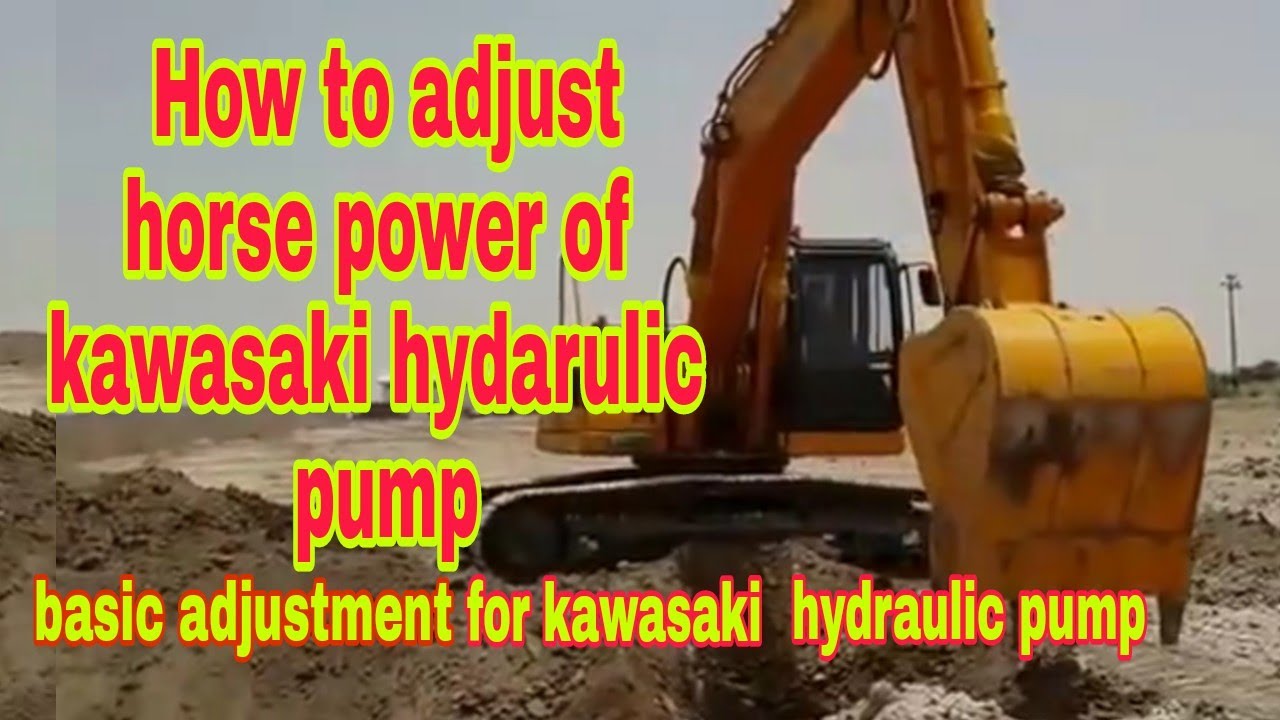 Регулировка гидравлического насоса Kawasaki / Регулировка крутящего момента и мощности насоса Kaw...
