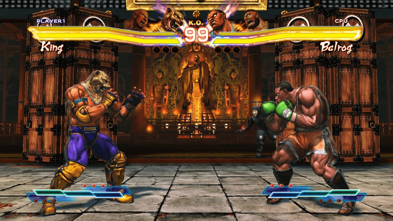 King & Marduk vs Balrog & Zangief (Hardest) - Street Fighter X Tekken