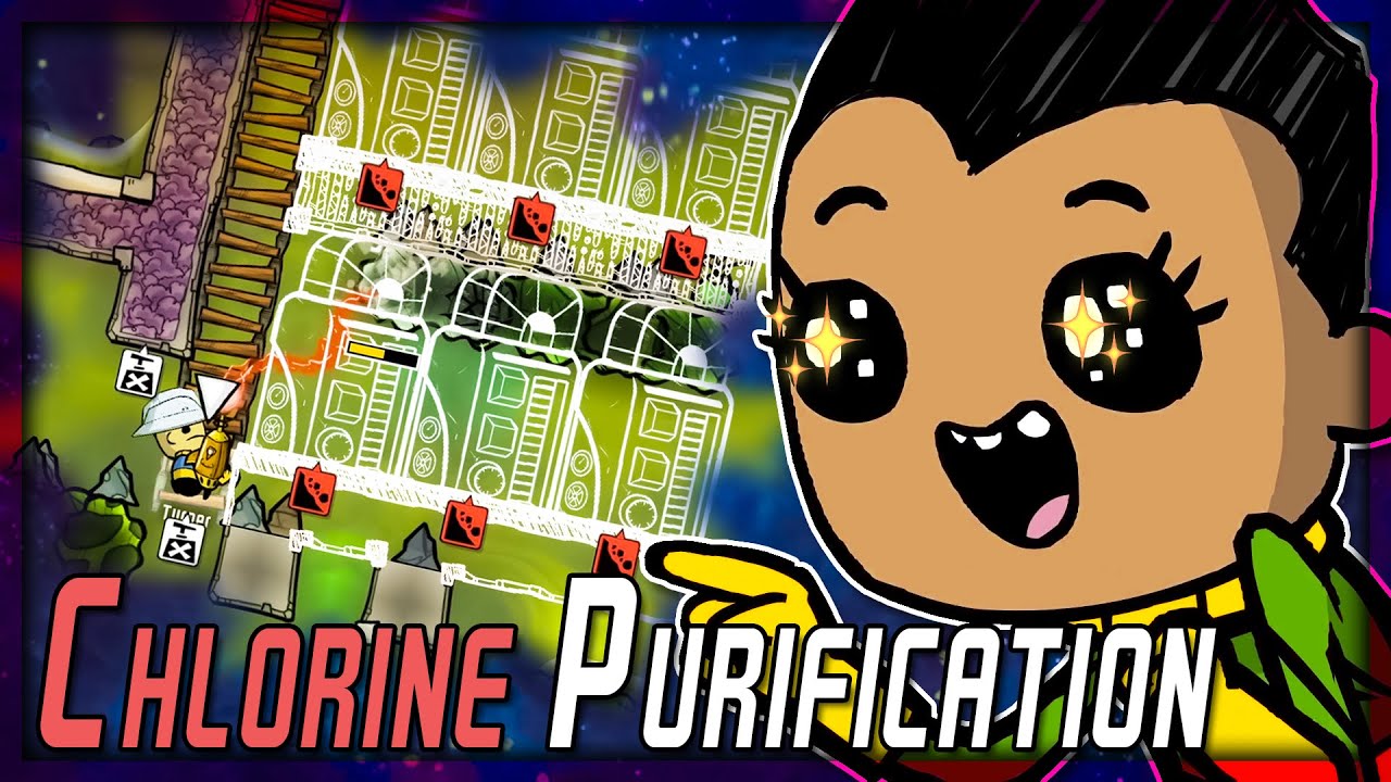 Making Everything SQUEAKY CLEAN With CHLORINE in Oxygen Not Included