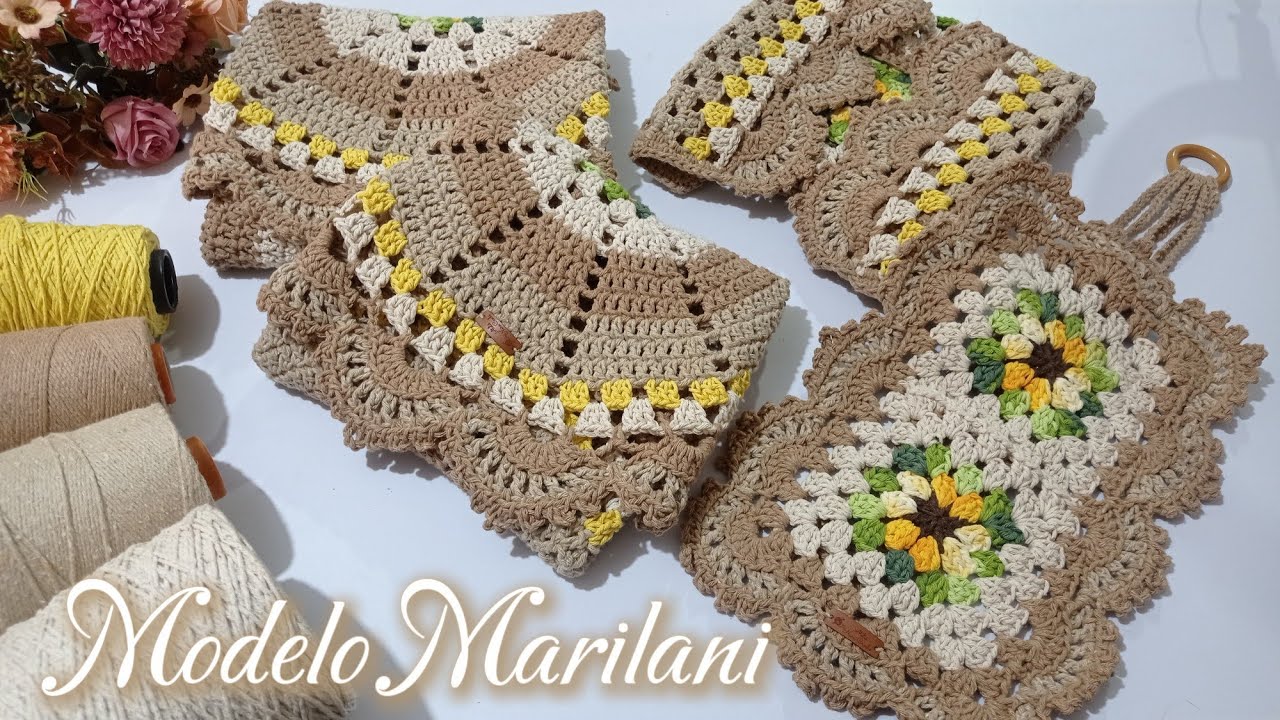 ✨ Jogo de banheiro Modelo Marilaini #crochet #vlog 