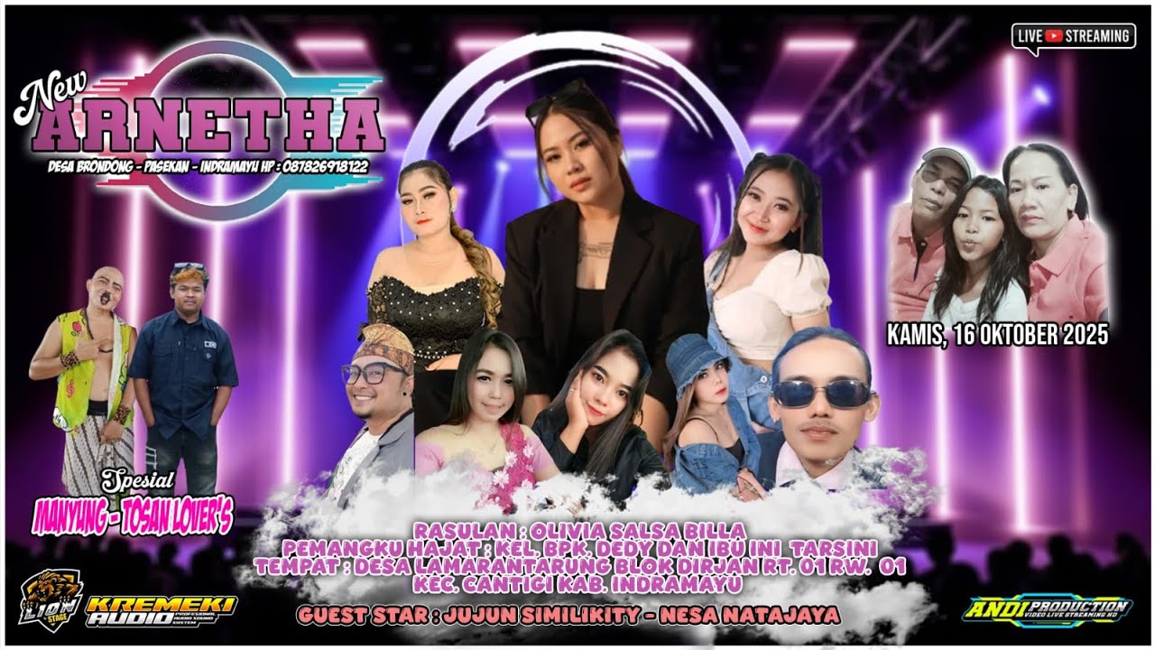 LIVE ORGAN DANGDUT '' NEW ARNETHA '' DI DESA LAMARANTARUNG CANTIGI INDRAMAYU BAGIAN MALAM