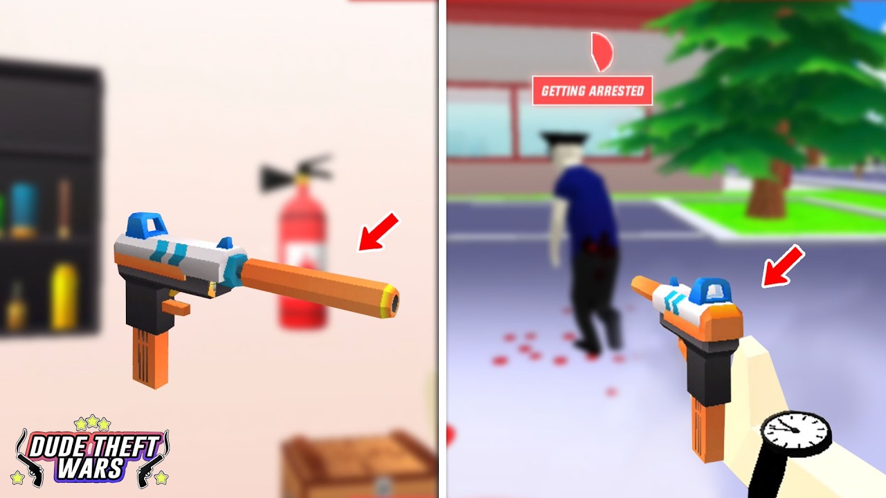 NEW GUN⁉️GUN SHOP UPDATE V0.9.1.0B‼️DUDE THEFT WARS