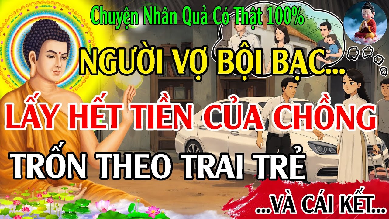 Chuyện Nhân Quả 100%: Người Vợ BỘI BẠC Lấy Hết TÀI SẢN Của Chồng, Trốn Theo Trai Trẻ, Và Cái Kết🙏