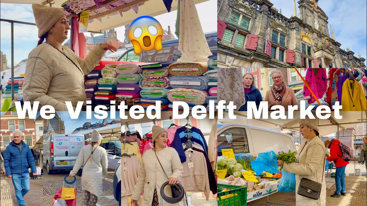 ‼️We Visited Delft bazaar  Old Town In NL 🇳🇱🔥😍  I Made Chili Paneer With Naan..!