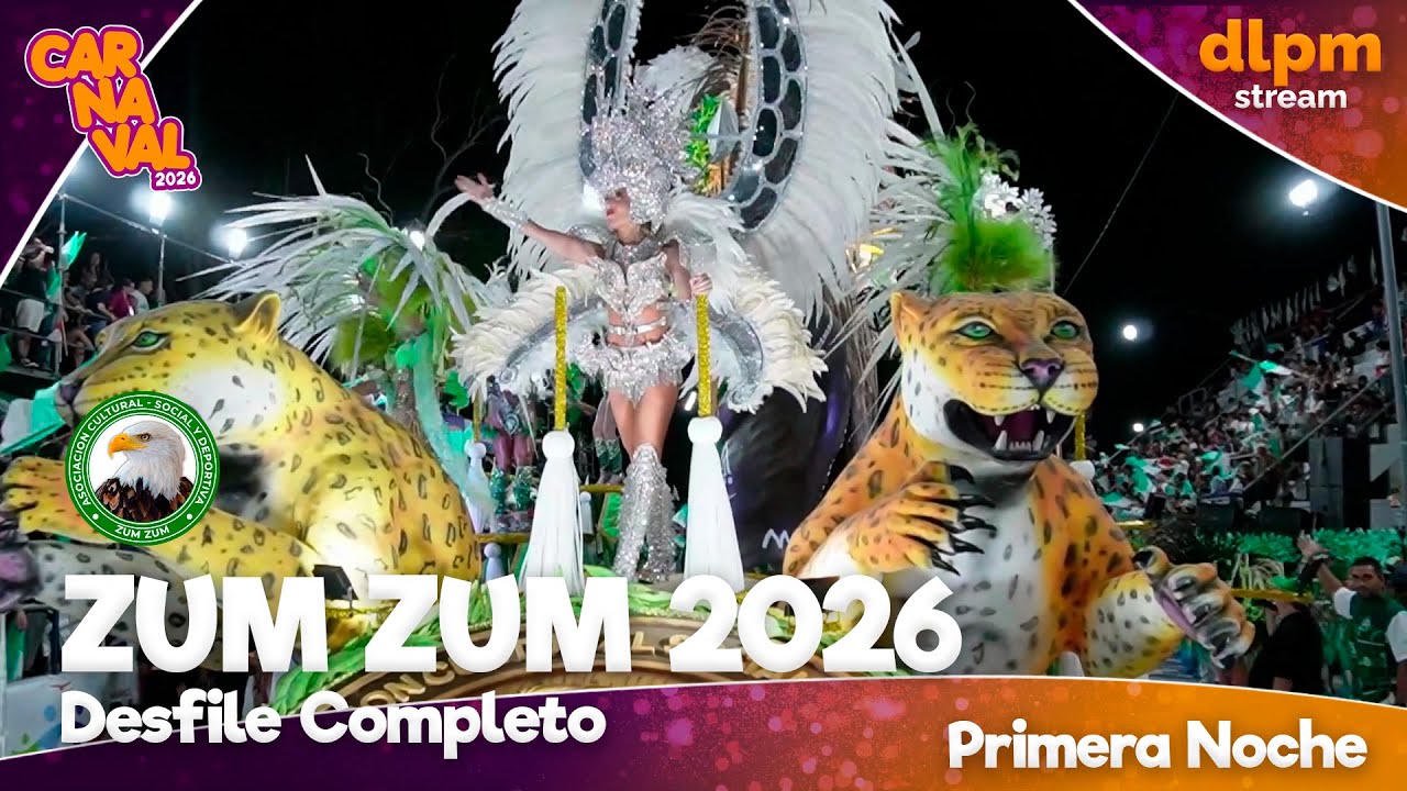 🦅 Desfile Completo Zum Zum 2026 - Primera Noche - Carnaval de Paso de los Libres