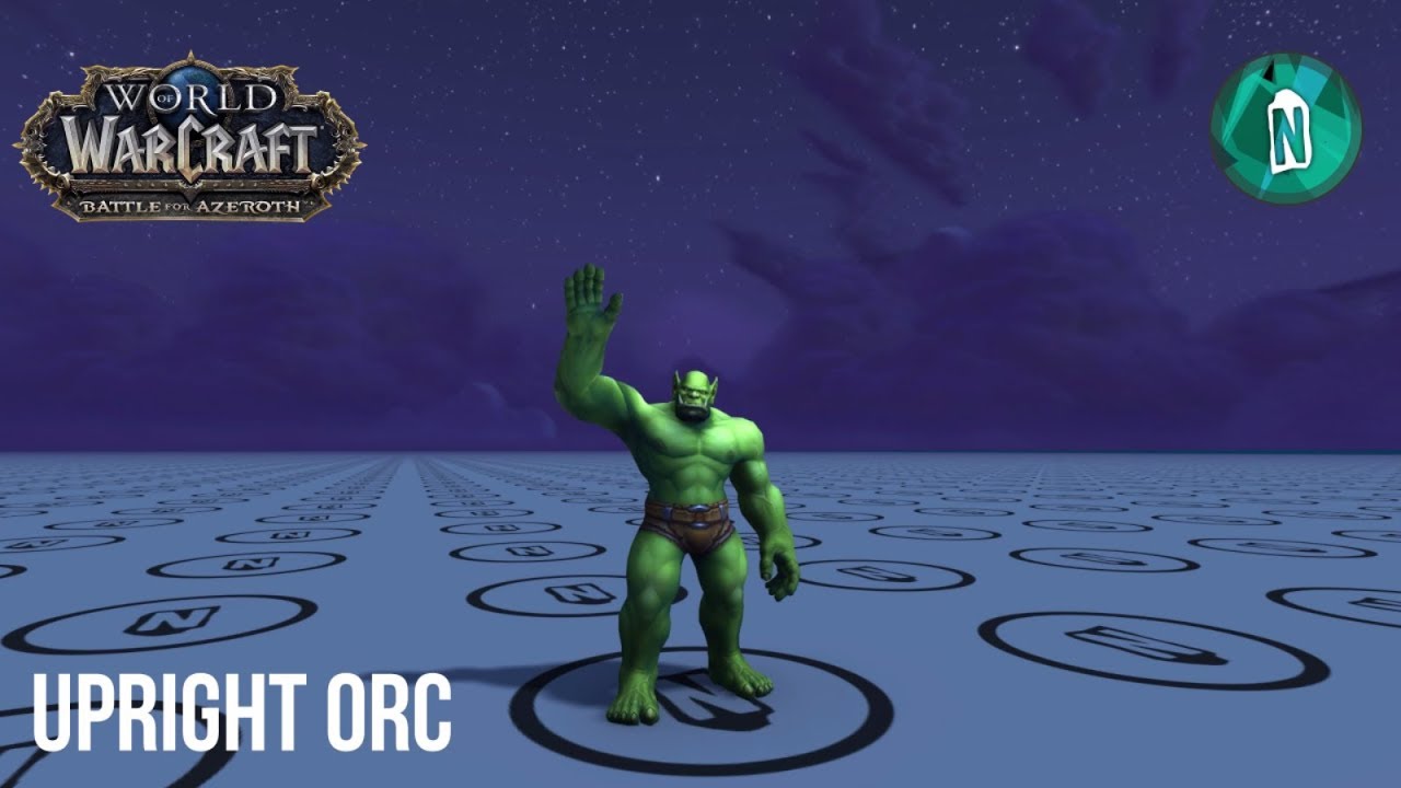 Upright Orcs and Upright Mag'har Orcs Animation Comparison - Battle for Azeroth - Patch 8.0.1