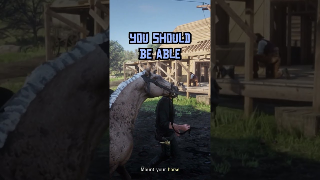 Hosea reacts differently depending on the horse you buy #rdr2 #gaming #funny #shorts