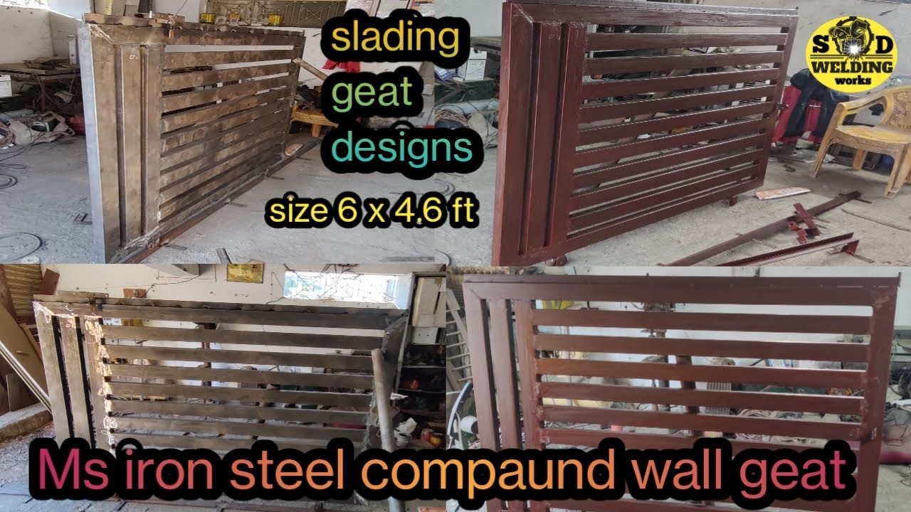 How to make iron sliding gate || lohe ka gate design || main metal gate design for home #gate