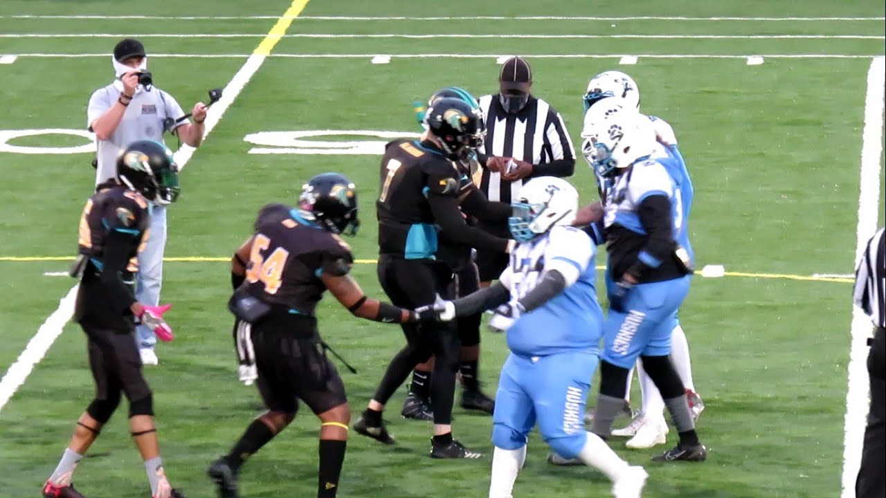Queens Huskies vs CT Falcons - Semi-Pro Football Game - Video Highlights - April 17, 2021