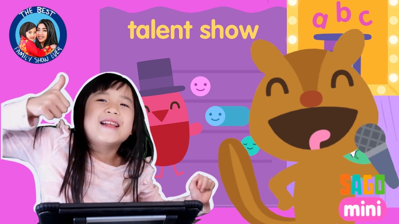 **NEW** Sago Mini School Talent Show gameplay with Ella and Mommy | ABCs and more