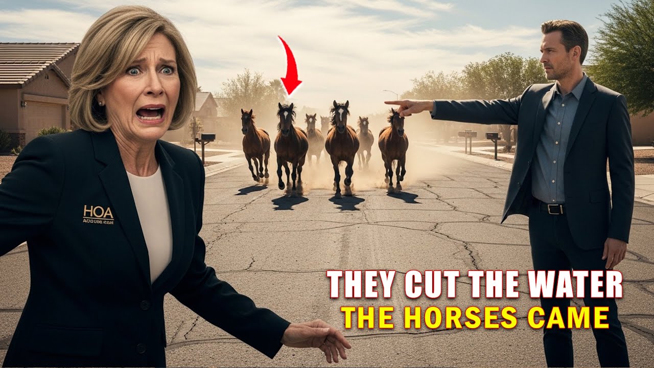 HOA Blocked Water During the Drought — Then Wild Mustangs Took Over the Streets