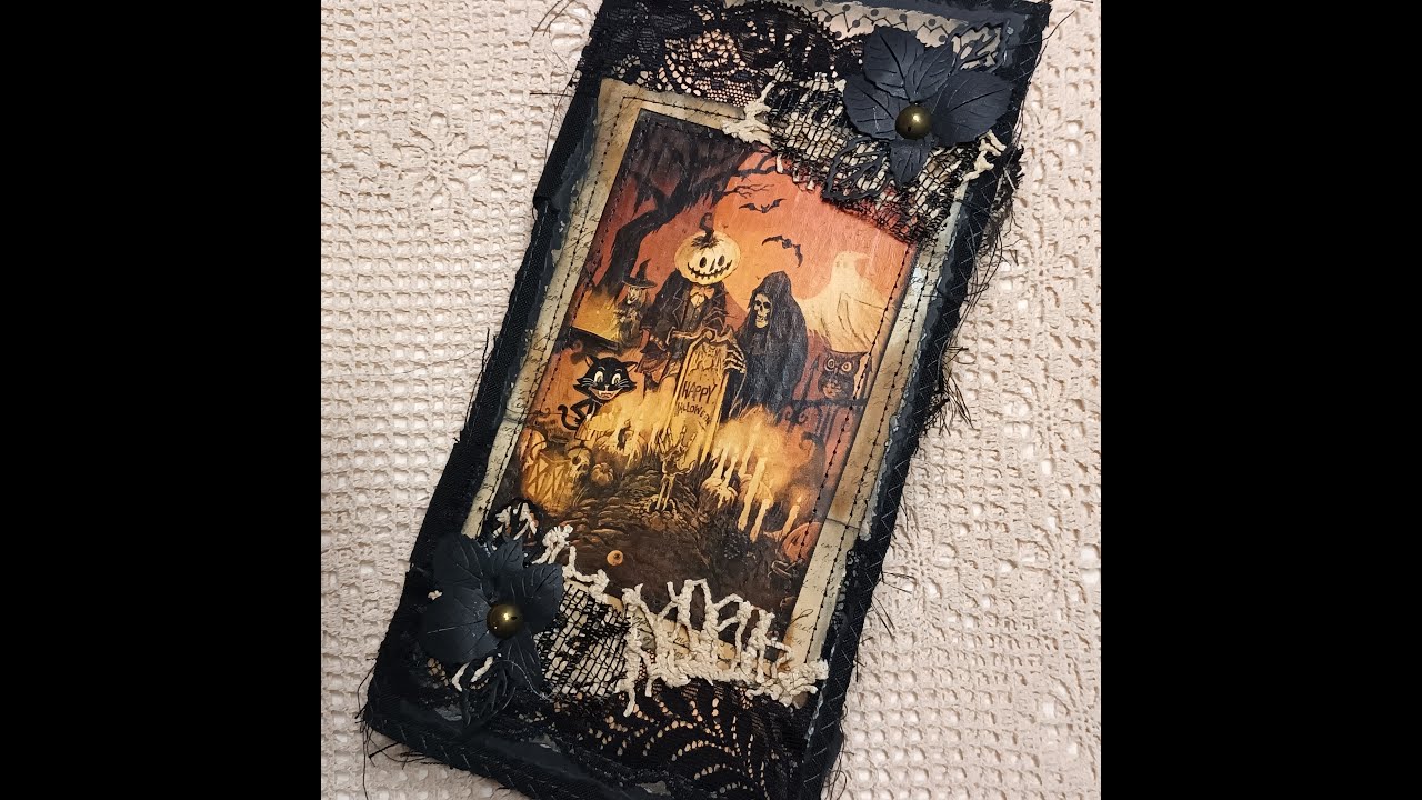 SOLD - Handmade Halloween themed Junk Journal          #halloween #gothic #junkjournal