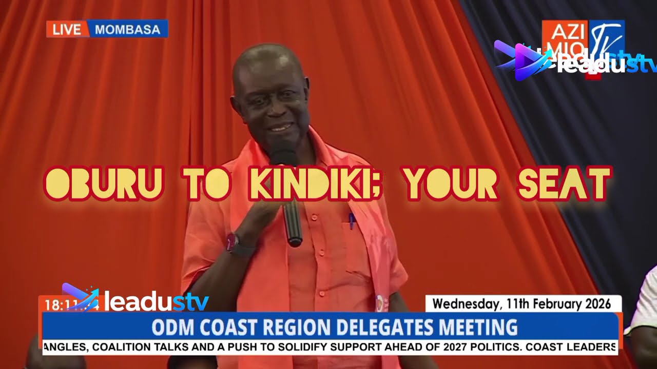 OBURU : WE ARE OVER SIFUNA, NOW IT IS YOU KINDIKI