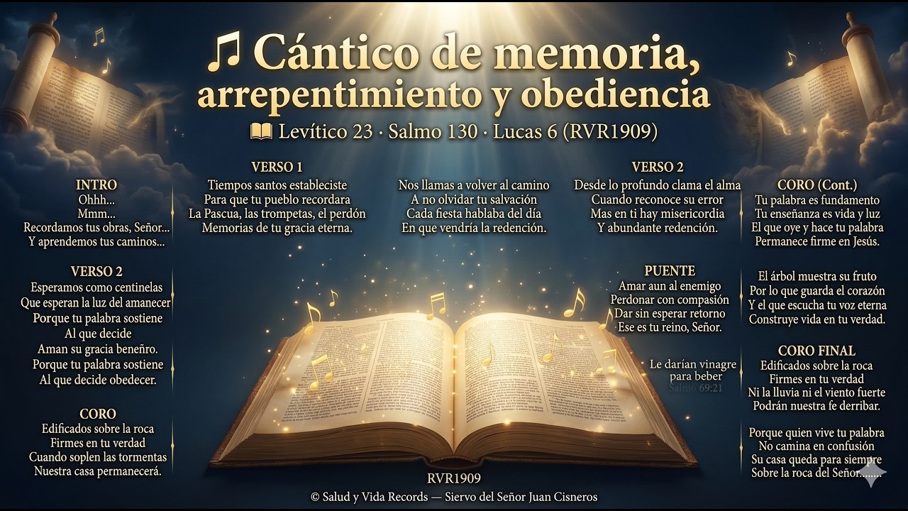 🎵 CÁNTICO PARA RECORDAR LA ENSEÑANZA🎵 EDIFICAD