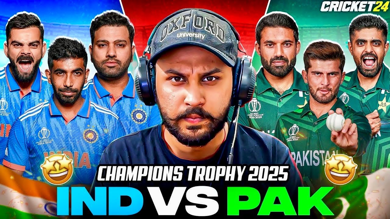 THRILLER 🔥 INDIA 🆚 PAKISTAN - Champions Trophy  2025 🏆 Cricket 24