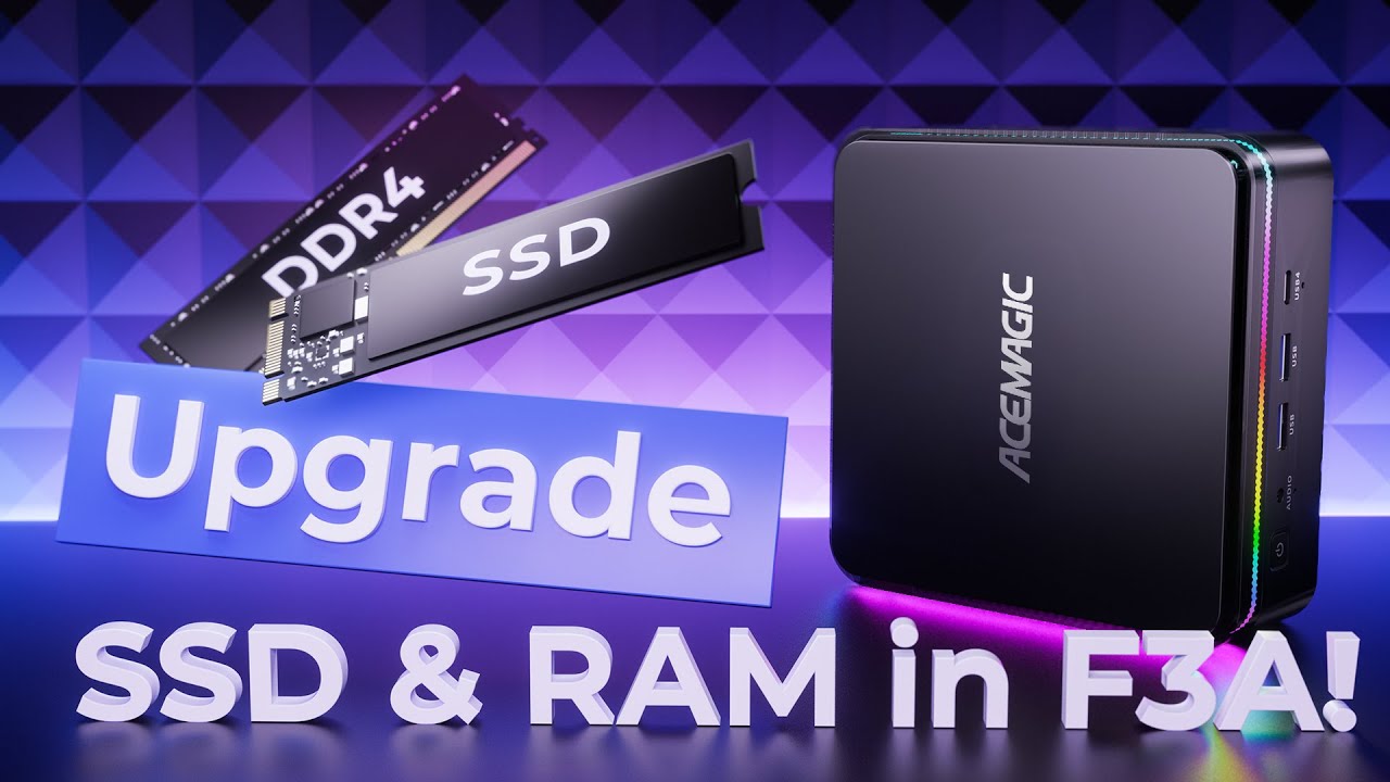 Upgrade Your ACEMAGIC F3A: Easy SSD & DDR Installation Guide!💻🚀