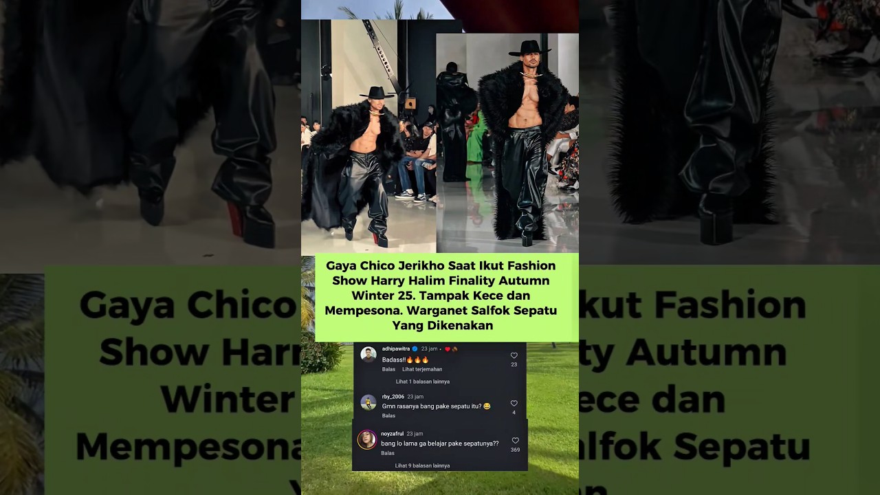 Pesona Chicco Jerikho Saat Catwalk di Acara Harry Halim Finality Autumn Winter 25