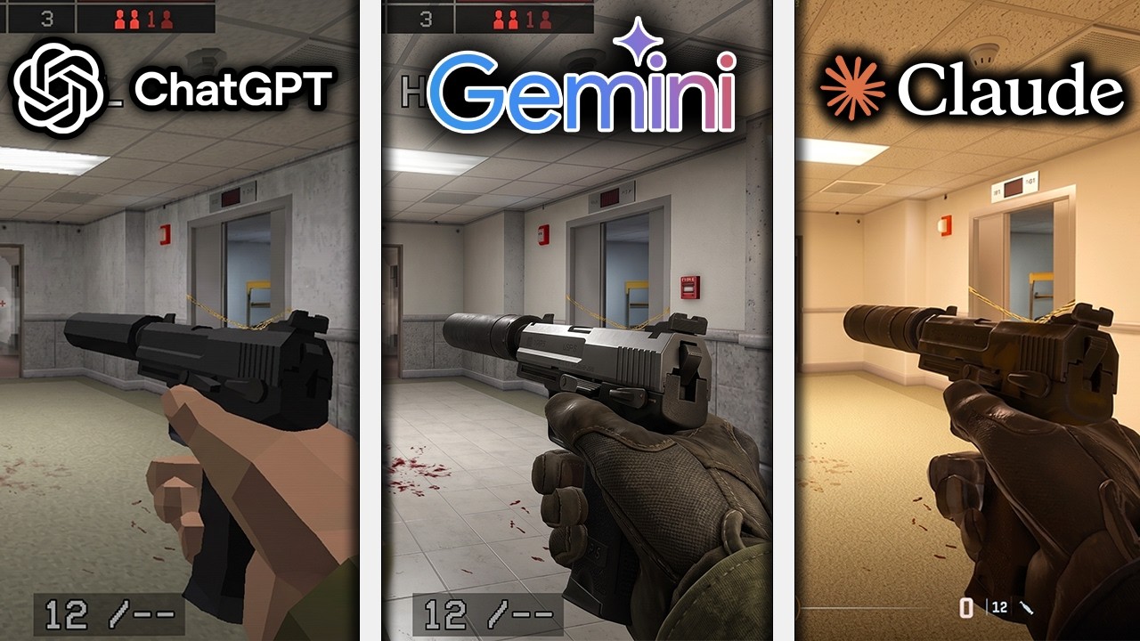 ChatGPT vs Gemini vs Claude Make CS2 From Scratch