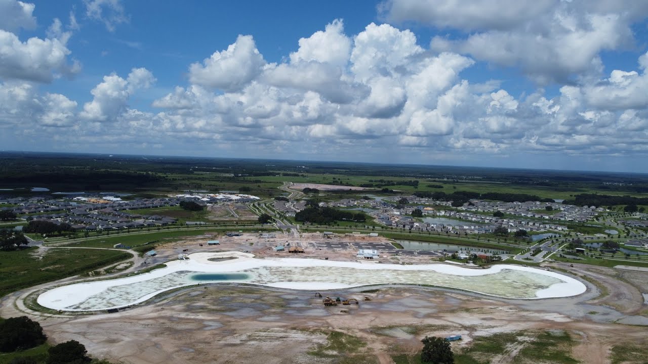 Mirada Lagoon Update Drone Tour San Antonio Florida July 9th 2022 #flywesleychapel