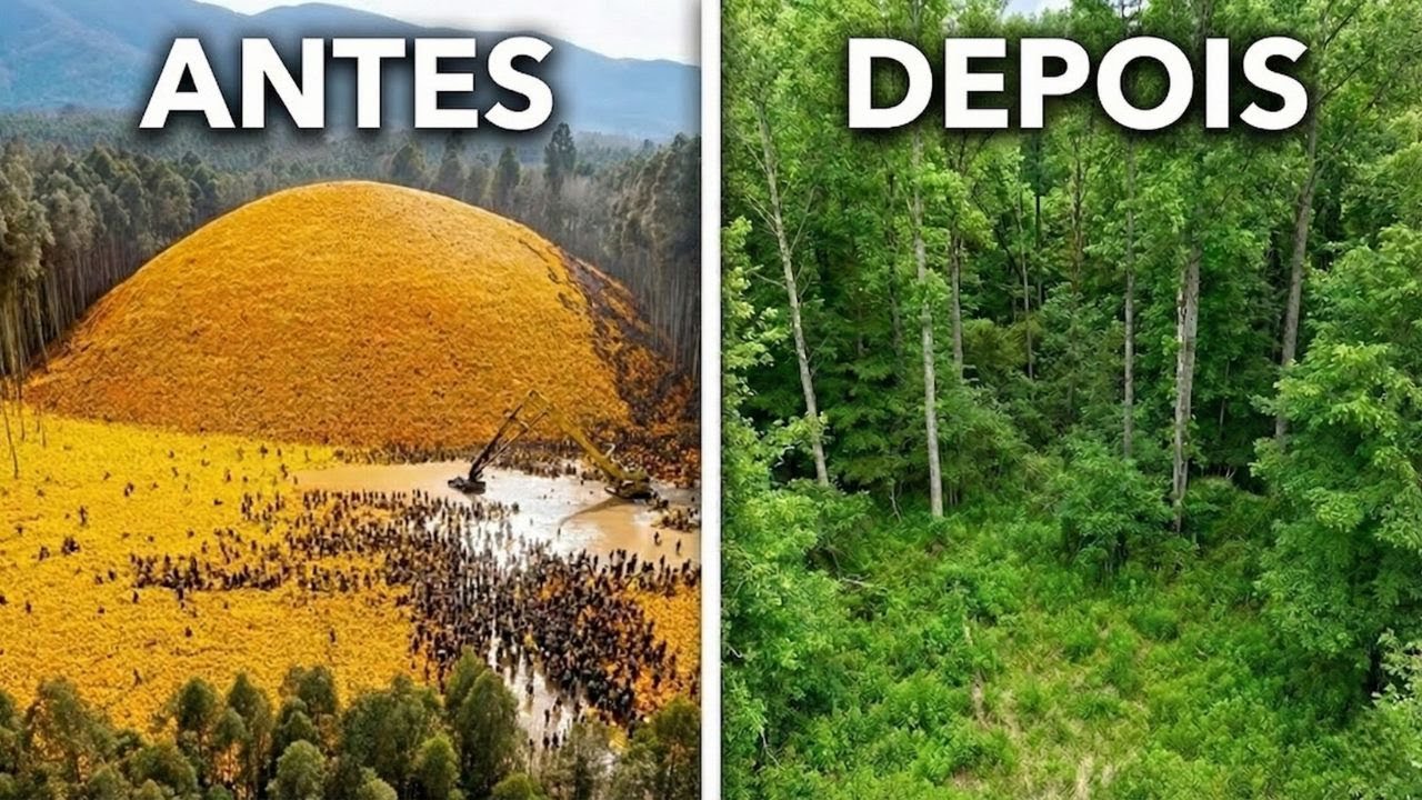 Jogaram 12 mil toneladas de casca de laranja na floresta… 20 anos depois, o resultado chocou