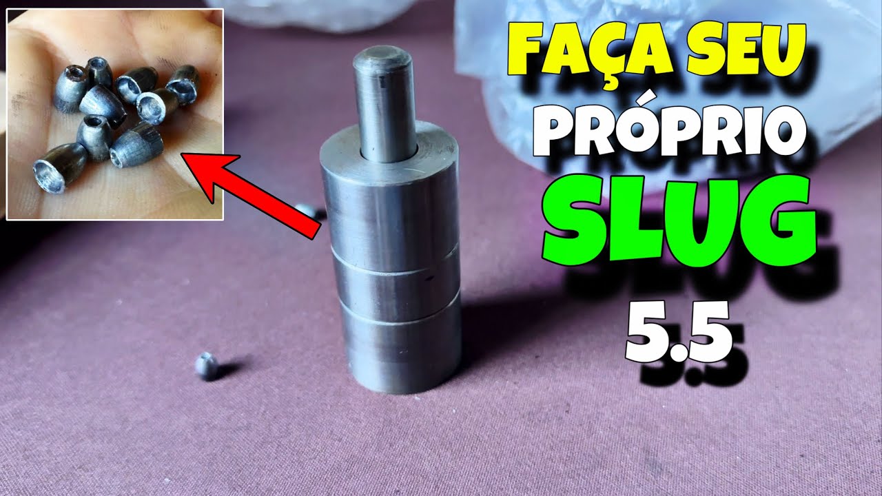 PRENSA PARA FAZER CHUMBINHO SLUG 5.5 CASEIRO!