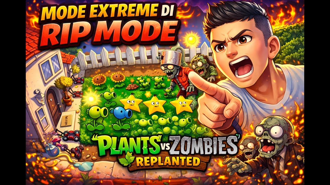 PVZ - Plant vs Zombies : Replanted RIP Mode Extreme