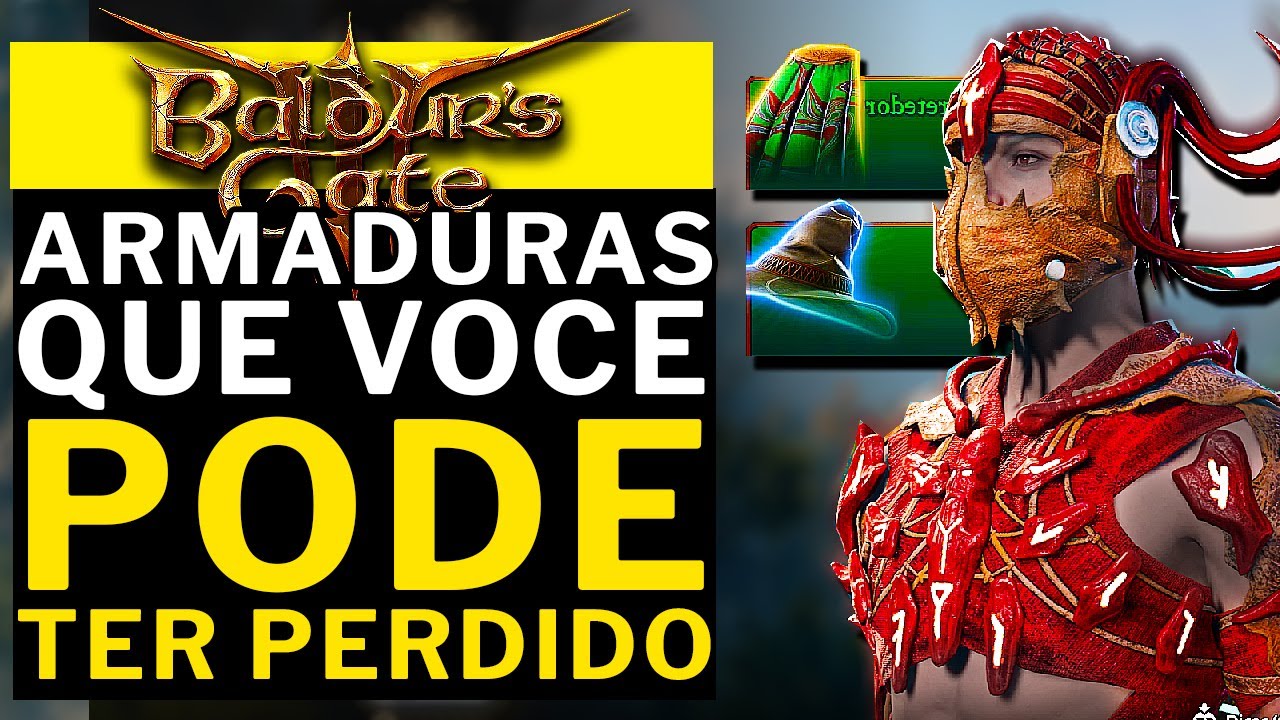 BALDURS GATE 3 - ARMADURAS QUE VOCE PODE NAO TER PEGADO!!
