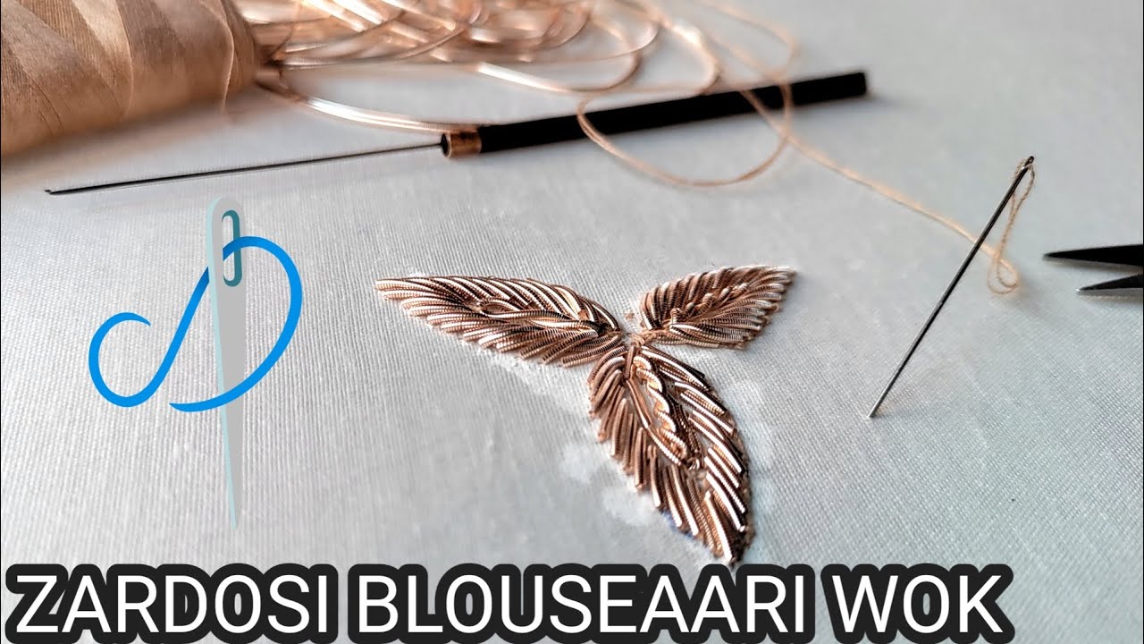zardosi work for beginners normal needle